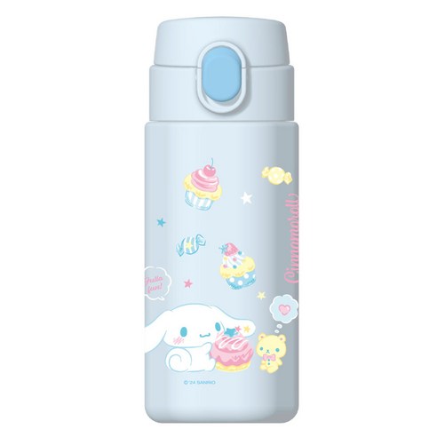 릴팡 더보틀 엣지 원터치 이중스텐 물통 시나모롤 FREE, 혼합색상, 360ml, 1개