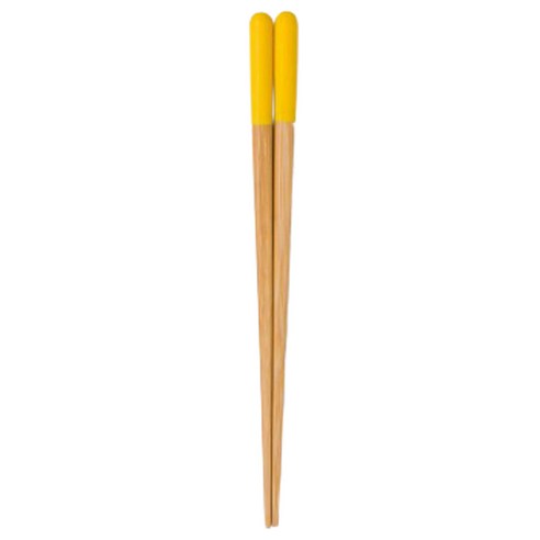 야마치쿠 유아용 강코 키즈 대나무 젓가락 18cm, 바나나 옐로우, 단품, 1개