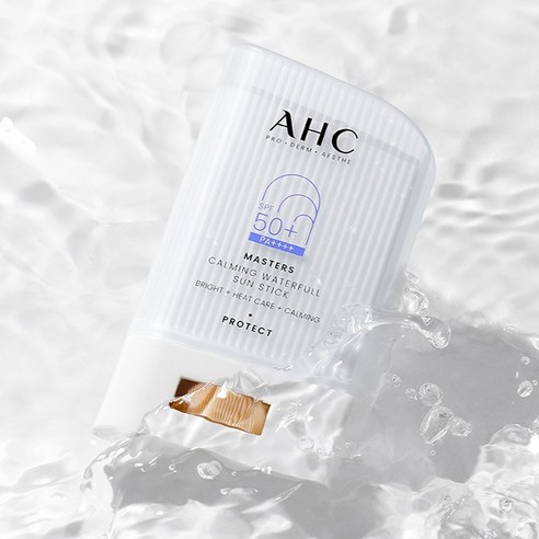 AHC 마스터즈 카밍 워터풀 선스틱 SPF50+ PA++++, 22g, 2개