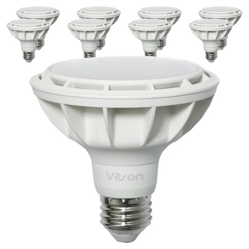 비츠온 LED E26 확산형 전구 15W PAR30, 주광색, 9개