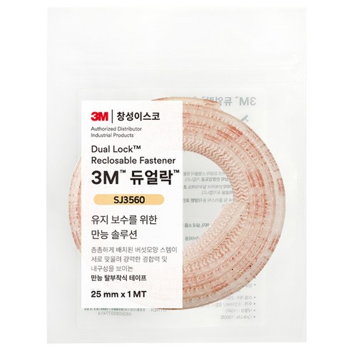쓰리엠 듀얼락 탈부착 테이프 25mm x 1m SJ3560, 1개