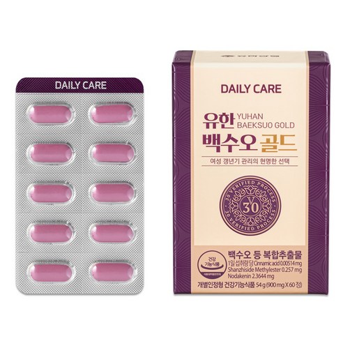 유한 백수오 골드 900mg 60정 x3, 60개, 3개