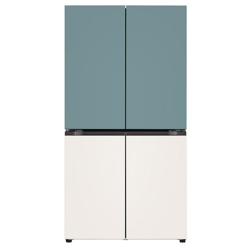 [색상조합형] LG전자 오브제컬렉션 양문형 디오스 상냉장 하냉동 4도어 냉장고 방문설치