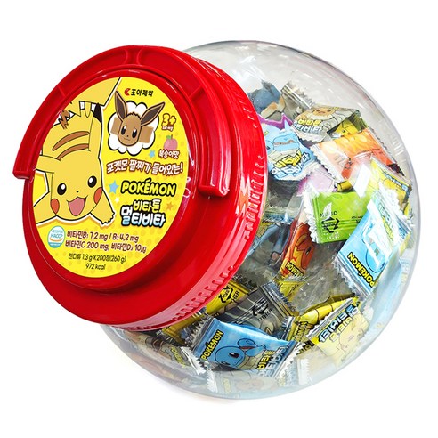 조아제약 포켓몬 비타톤 멀티비타 200정, 260g, 1개