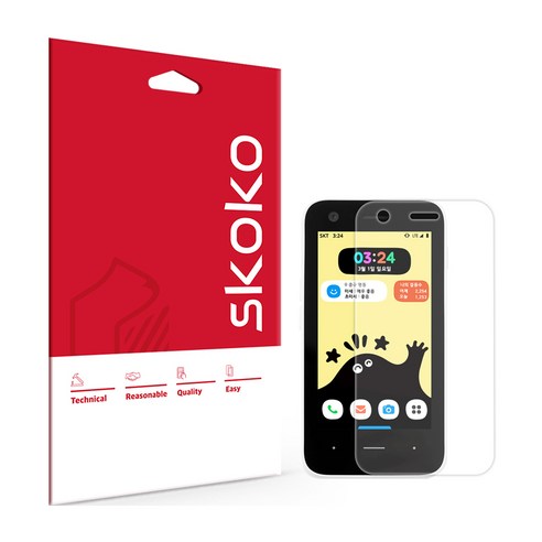 스코코 올레포빅 휴대폰 액정보호필름 3p 세트, 1세트
