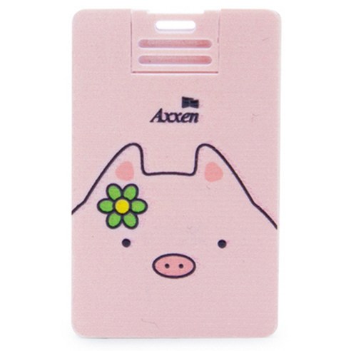 액센 뚱글이 돼지 캐릭터 카드형 USB 메모리 U38, 32GB