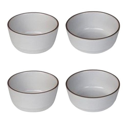 니코트 소일 2인 밥공기 국그릇 세트, 웜그레이, 밥공기 2p + 국그릇 2p, 1세트