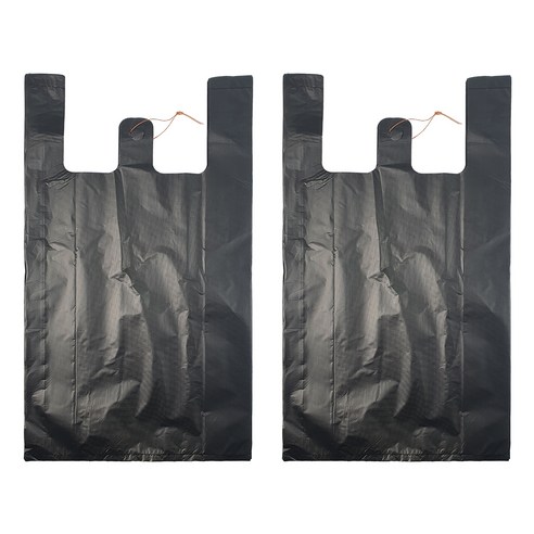 월드크린 검정 손잡이 비닐봉투, 10L, 200개