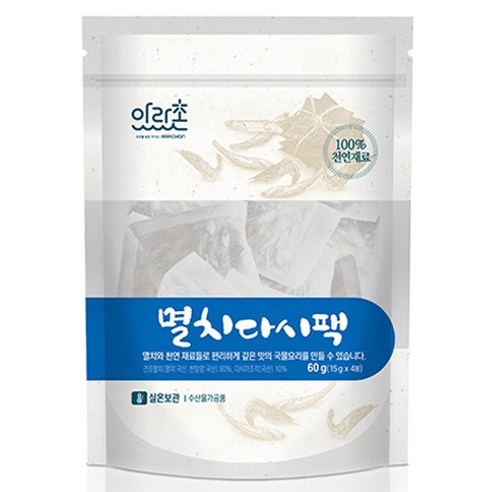 아라촌 멸치 다시팩 4p, 1개, 60g