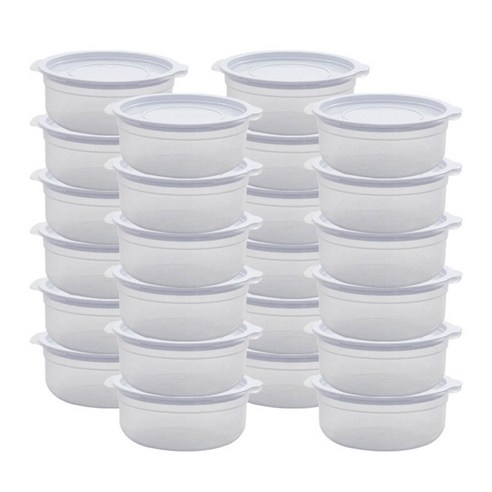 가쯔 심플쿡 냉동밥 전자레인지 용기 라이트그레이, 24개, 600ml