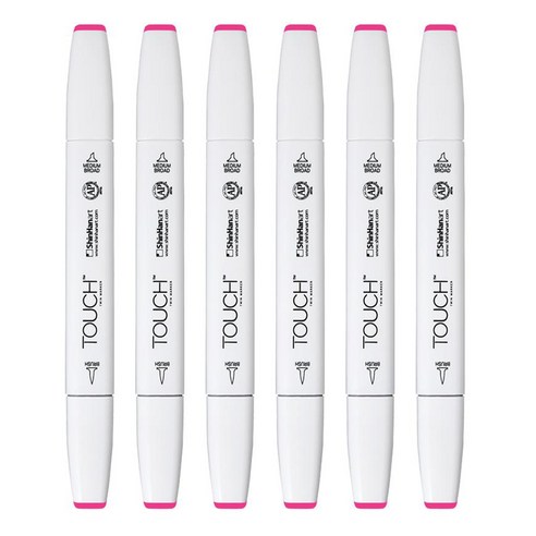 터치 신한 트윈 브러쉬마카 MAGENTA DEEP 292, 1색, 6개