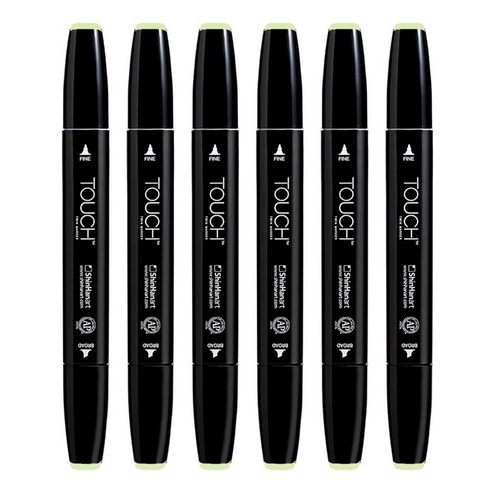 터치 신한화구 트윈마카 174 SPRING DIM GREEN, 1색, 6개