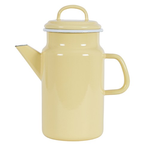 코쿰 법랑 티팟 주전자, 2L, 옐로우시트린, 1개