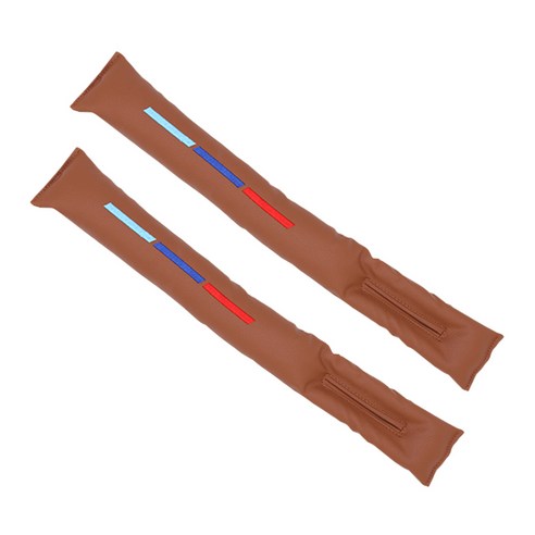 엠노블 차량용 스티치 틈새쿠션, 브라운, 2개