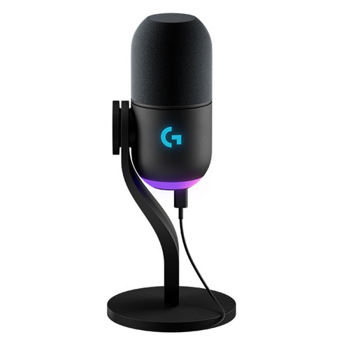 로지텍 YETI GX RGB 게이밍 마이크, 988-000571(블랙)