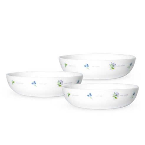 바칠레 유로피안 카모마일 찬기 중, 화이트, 3개