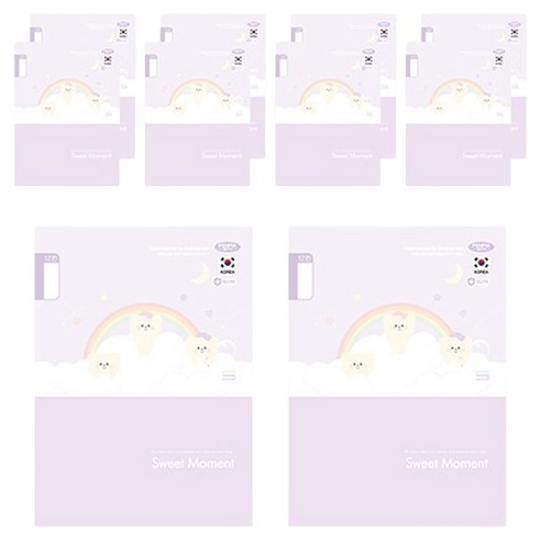 펜피아 1000 초등 12칸 제본노트, D 퍼플, 10개