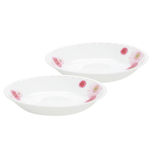 내구성 있는 내열유리로 제작된 우아하고 다목적적인 ****** 핑크데이지 찬기 대