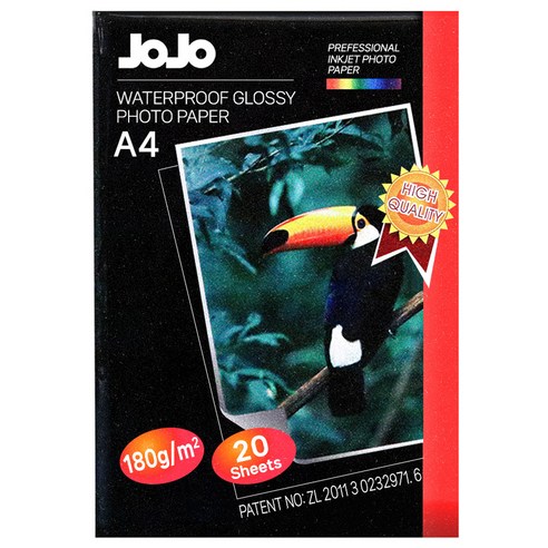 다다 JOJO 고광택 포토용지 180g 20p, A4, 1개