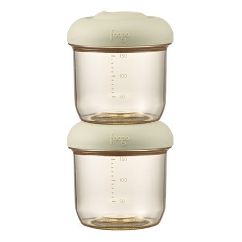 푸고 프리미엄 뉴트럴 시리즈 유아용 PPSU 이유식용기 TKFH-150, 150ml, 뉴트럴그린, 1개