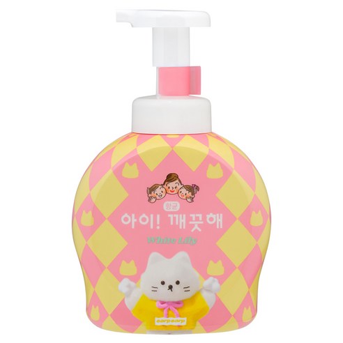 아이깨끗해 어프어프 핸드워시 화이트 릴리향, 490ml, 4개