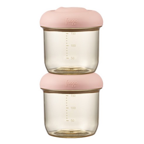 푸고 유아용 프리미엄 뉴트럴 시리즈 PPSU 이유식 용기 TKFH-150, 150ml, 뉴트럴핑크, 1개