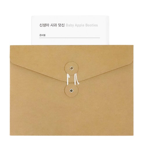 임신 출산 기념 선물 및 답례품 니팅가이드, 신생아 사과 덧신, 1개