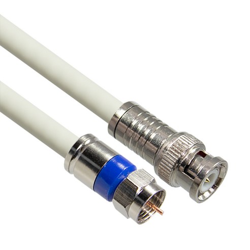 마하링크 국산 BNC TO RF 5C 동축 케이블 고급형 화이트, MLZ-WBR030 3m, 1개