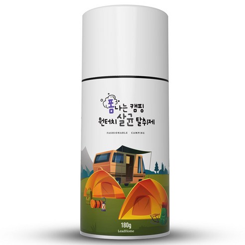 폼나는 캠핑 원터치 살균 탈취제, 1개, 180g, 1개입