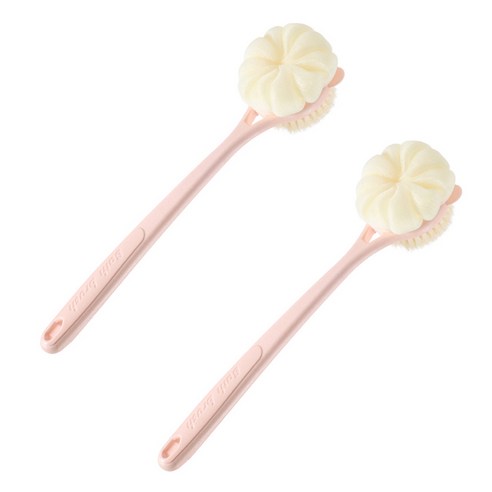 언헤브 파스텔톤 샤워 바디 브러쉬 ONE SIZE, 01 핑크, 1개입, 2개