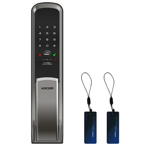 코콤 KDL-U8900S: 티타늄 실버의 혁신적인 푸시풀 도어락으로 스마트한 일상을 열다 코콤도어락