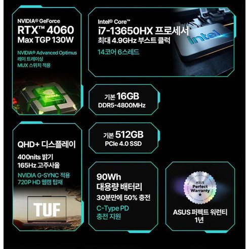 최고의 게이밍 경험을 위한 궁극적인 솔루션: 에이수스 TUF 게이밍 F16