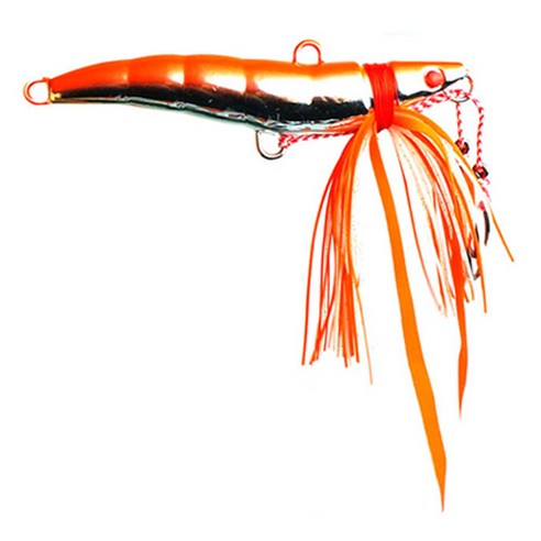 씨타임 새우 바다 참돔 루어 타이라바, 오렌지, 1개, 120g