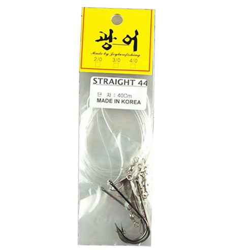 씨타임 광어채비 스트레이트 훅 일반형, 1개