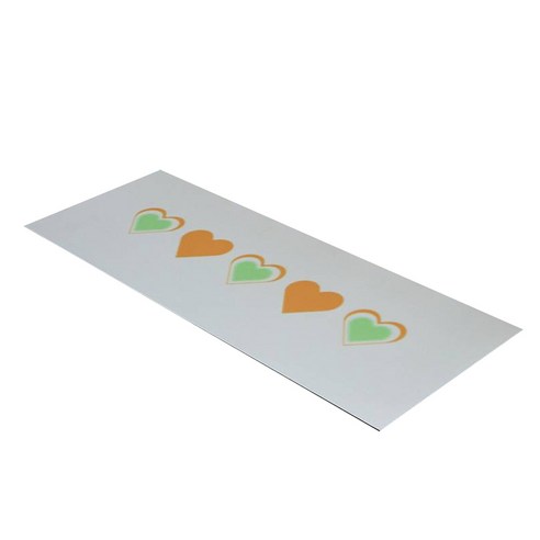 바이빔 빨아쓰는 욕실 주방 소프트 규조토 발매트 45 x 120 cm, 블러하트 오렌지, 1개