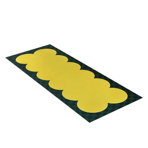 바이빔 빨아쓰는 욕실 주방 소프트 규조토 발매트 45 x 120 cm, 코이 체커, 1개