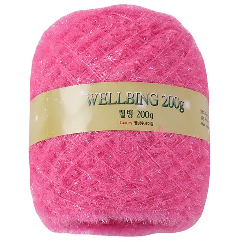 연일섬유 웰빙수세미 콘사 뜨개실 200g, 22형광핑크, 1개
