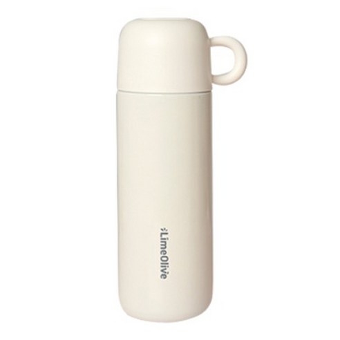라임올리브 버튼 컵텀블러, white, 500ml, 1개