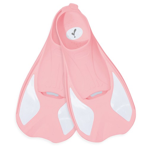 이츠라이프 프리다이빙 블루타 숏핀 + 메쉬 파우치 + 모양 유지틀 2p 세트, 피치핑크