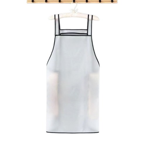 데이소이 작업용 투명 앞치마 기본, 화이트
