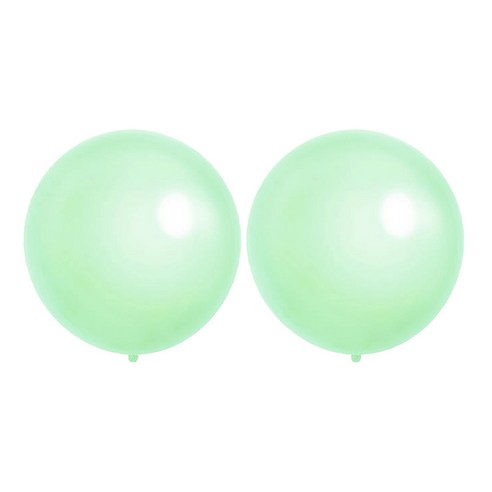 윰스 대형 라운드 마카롱 풍선 90cm, 그린, 2개