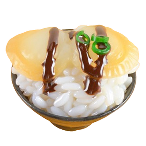 리나블루 일식당 덮밥 돈부리 모형 5cm, 바지락초밥