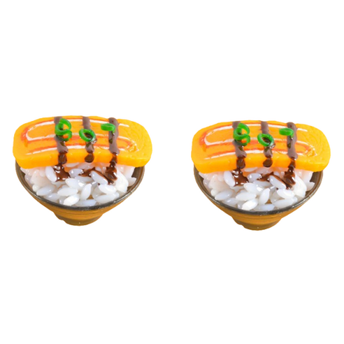 리나블루 일식당 덮밥 돈부리 모형 5cm 2p, 계란초밥