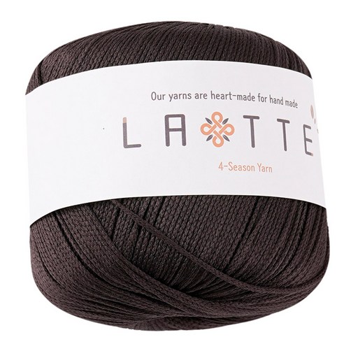 실바람섬유 라떼 뜨개실, 27 진밤색, 1개