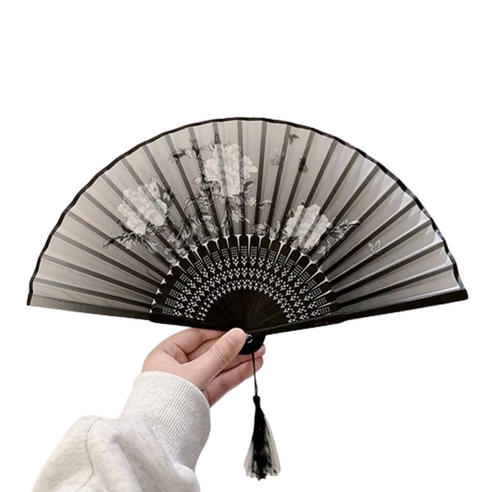 모어블 수묵화 접이식 부채, 삼초, 1개
