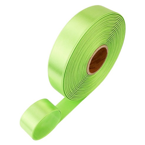 포장넷 공단기본 선물포장 리본끈 20mm, 36 연두, 45m, 1개