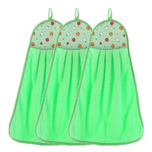 소니오 컬러 애플 소프트 핸드타월 32 x 46 cm, 05 그린, 3개