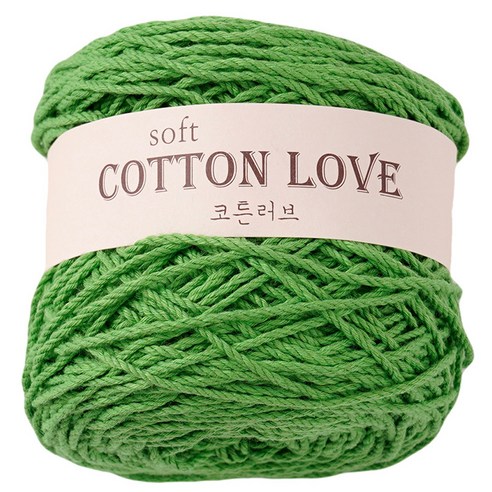 코튼러브 뜨개실 18합, 324진연두, 1개