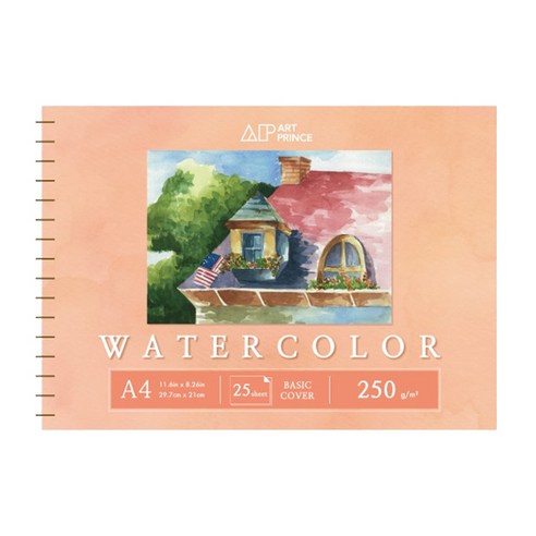 예술적 영감을 불어넣는 캔버스, 두성 아트프린스 워터컬러 스프링 스케치북 W04 수채화스케치북