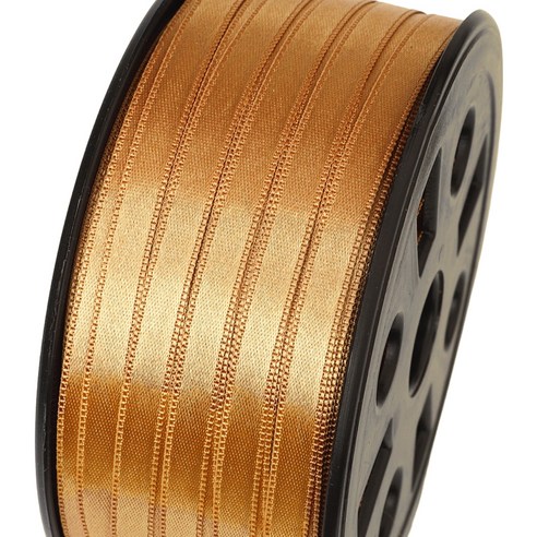 포장넷 공단기본 선물포장 리본끈 6mm, 42 연갈색, 1개, 90m